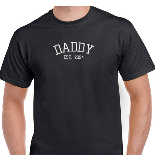 Personalised Daddy Est. T-Shirt