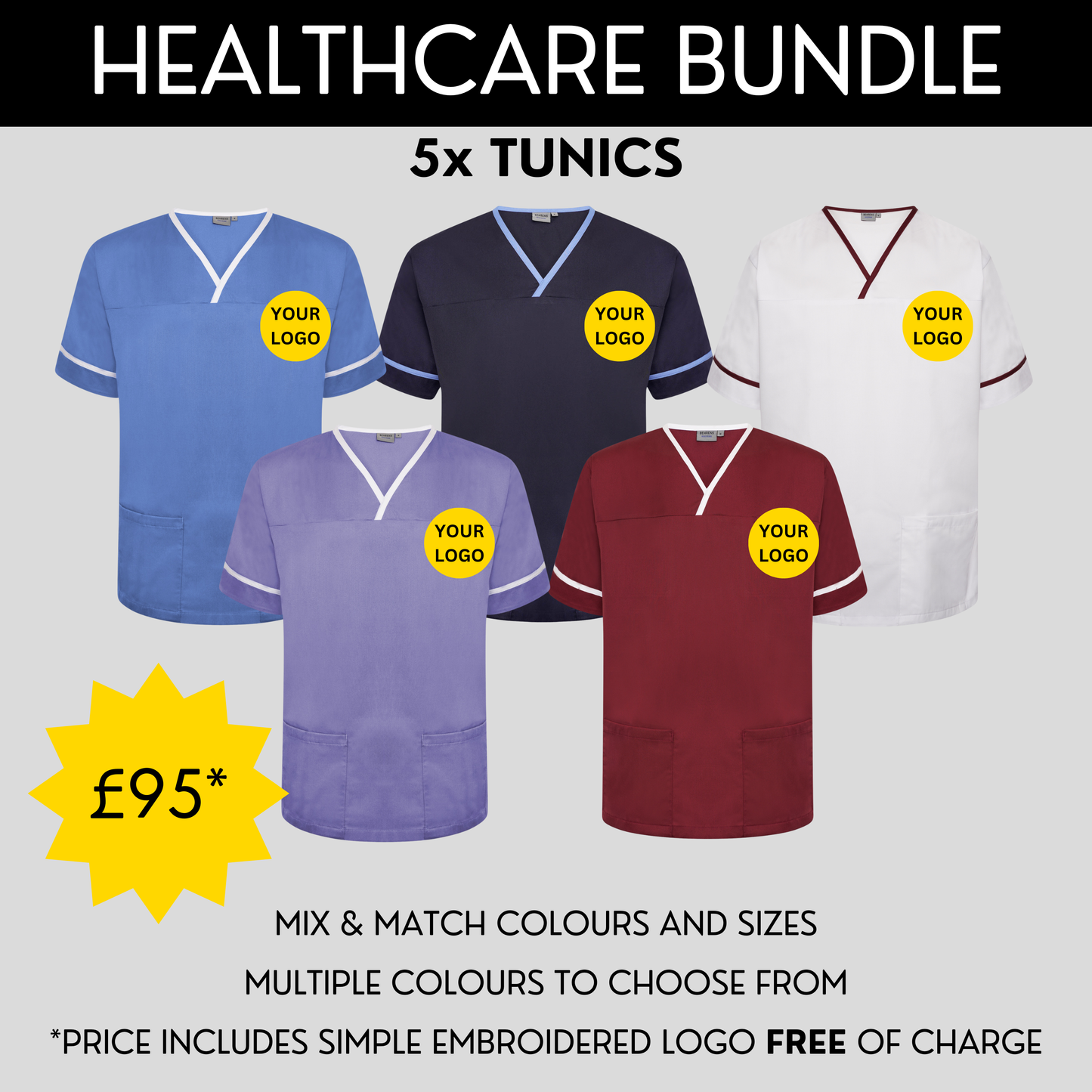 Healthcare and Beauty Tunics Bundle