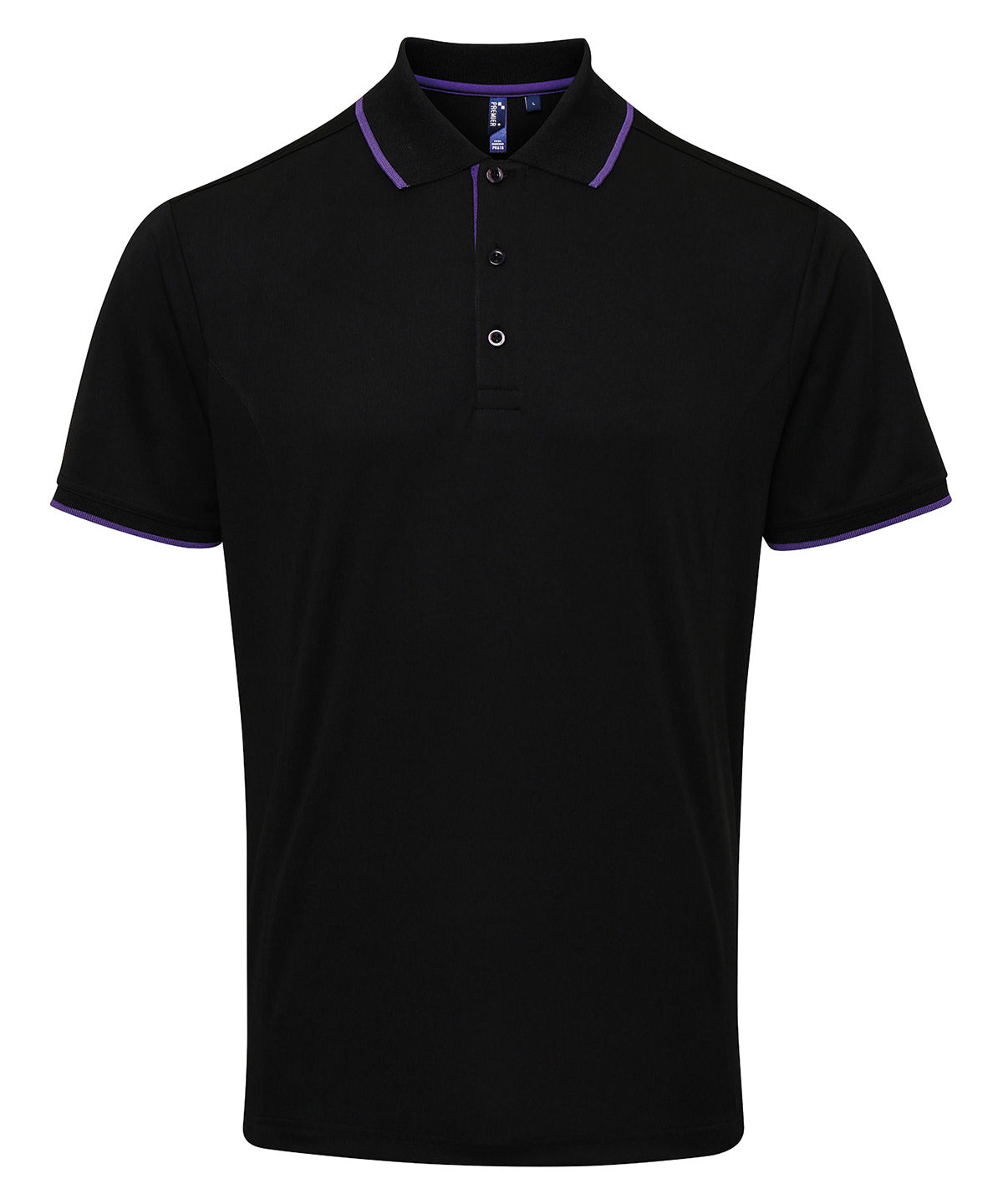 Premier Contrast Coolchecker Piqué Polo Shirt