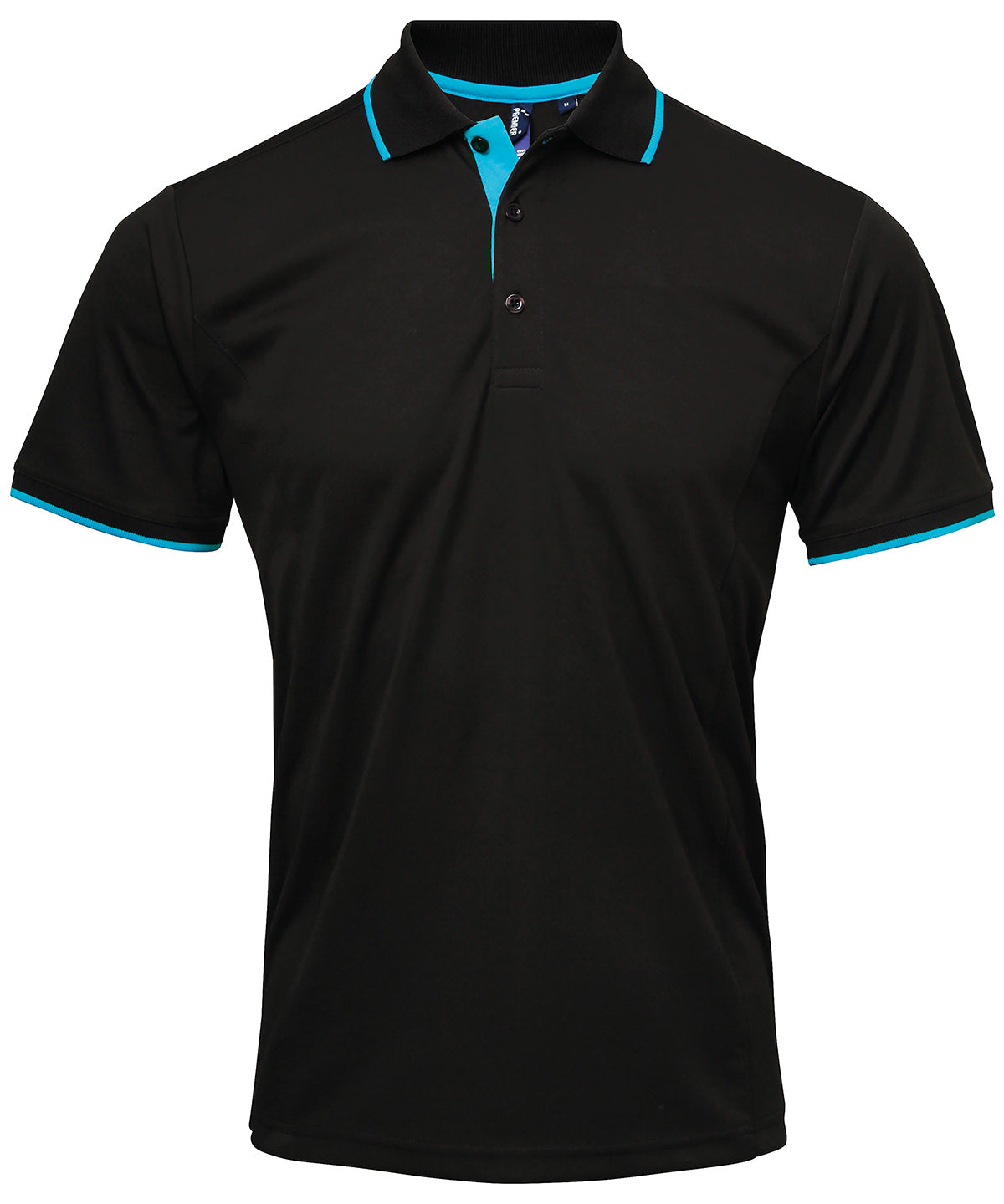 Premier Contrast Coolchecker Piqué Polo Shirt