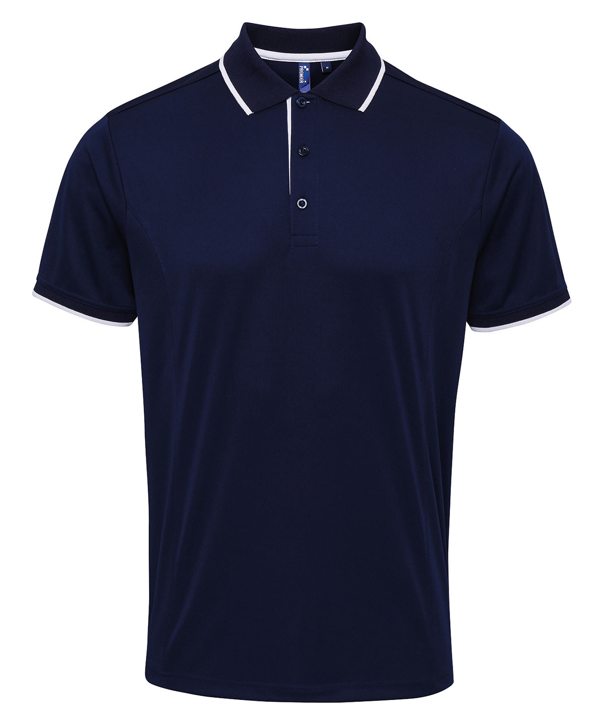 Premier Contrast Coolchecker Piqué Polo Shirt