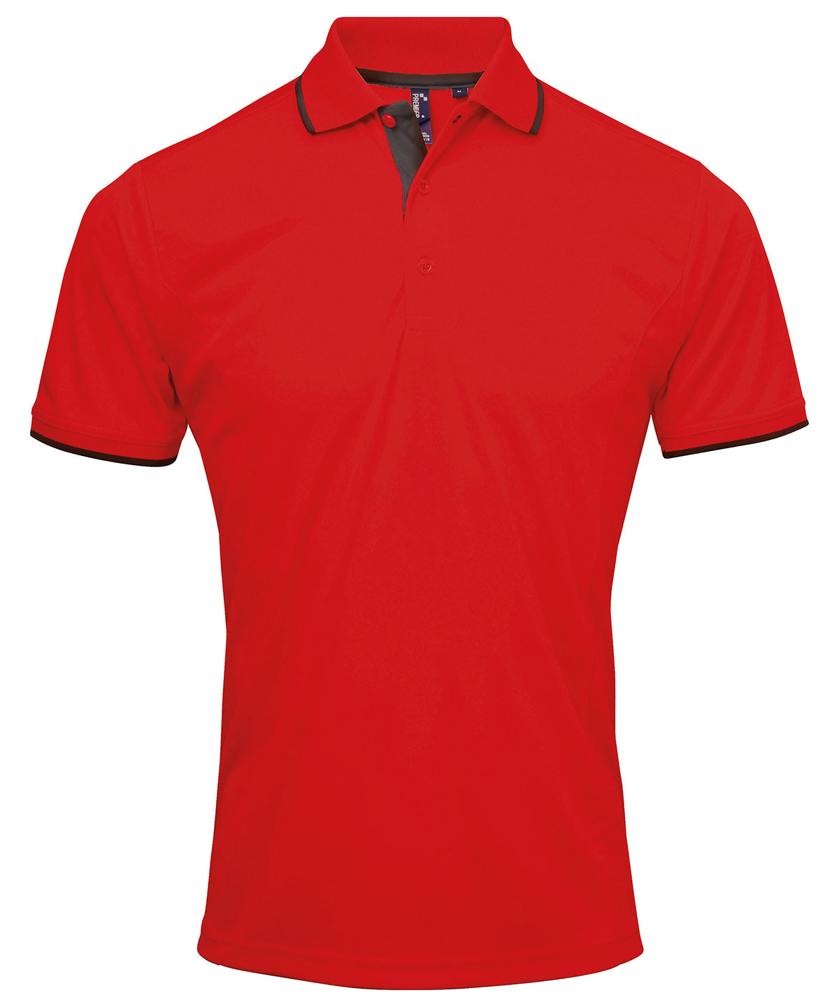 Premier Contrast Coolchecker Piqué Polo Shirt