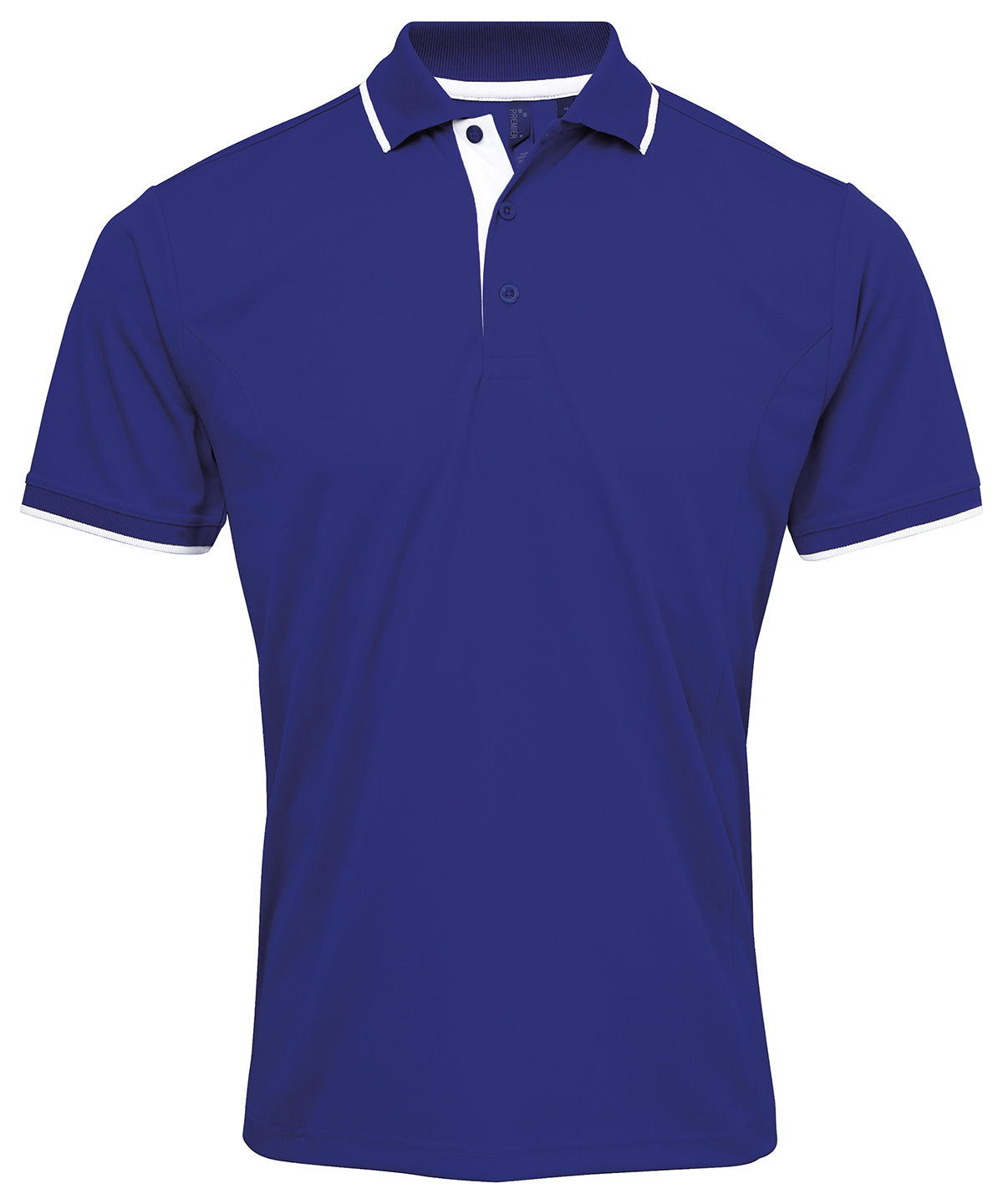 Premier Contrast Coolchecker Piqué Polo Shirt